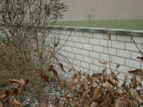 Modernes Kalksandstein-Mauerwerk